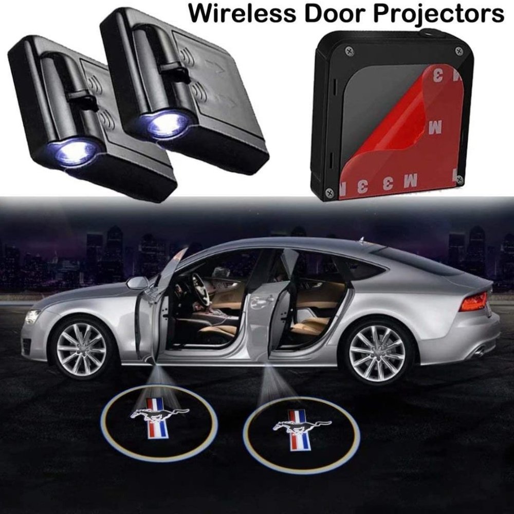 4x PCs Car Logo LED Welcome Light Wireless LED Shadow Projector Car Door Laser K